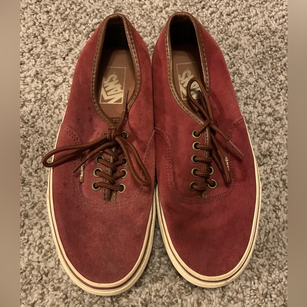 Maroon Suede Vans